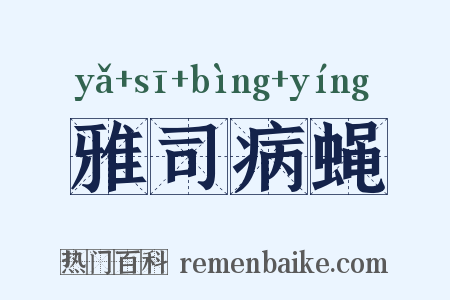 雅司病蝇是什么意思的图片